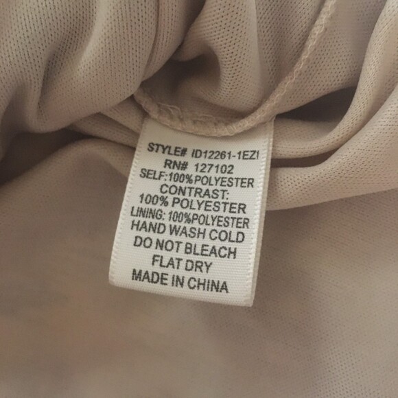 Pink Owl dress Womens Medium Brown mix print shift lined Abstract Graphic - Picture 4 of 7